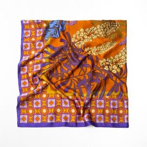 Zara limited edition satin effect bohemian scarf ( very big)